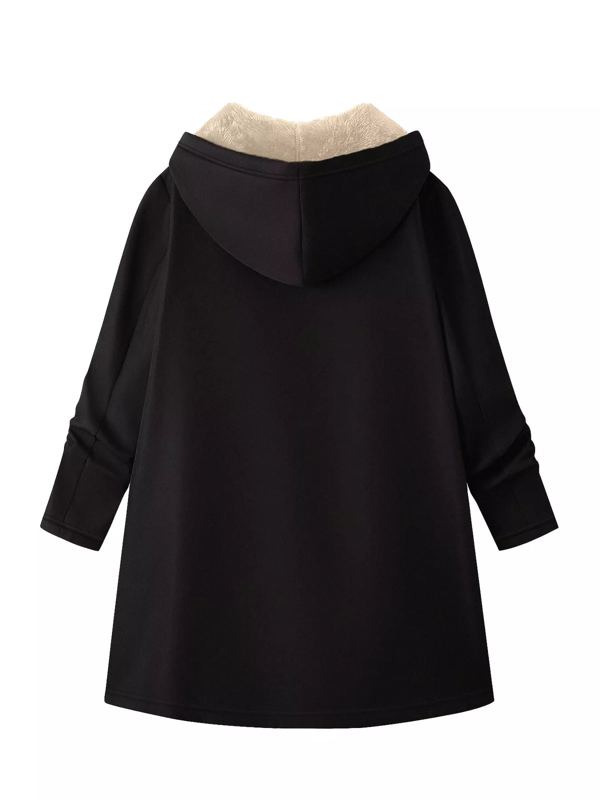 Fleece-lined Zip Up Hooded Outerwear (3)
