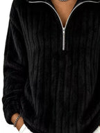 Quarter-zip Dropped Shoulder Sweatshirt (15)