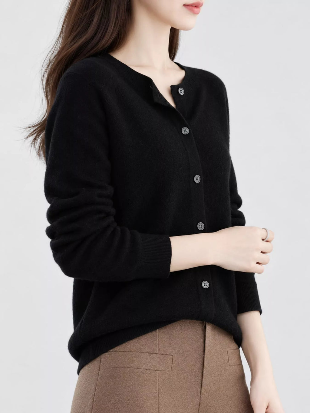 Button-down Long Sleeve Cardigan (40)