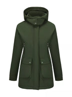 Full Size Zip Up Hooded Parka Outerwear Plus (6)