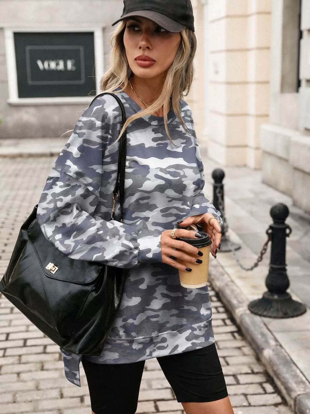 Printed Round Neck Sweatshirt (21)