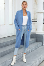 Open Front Pocketed Cardigan (3)