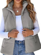 Corduroy Zip Up Vest Coat (22)