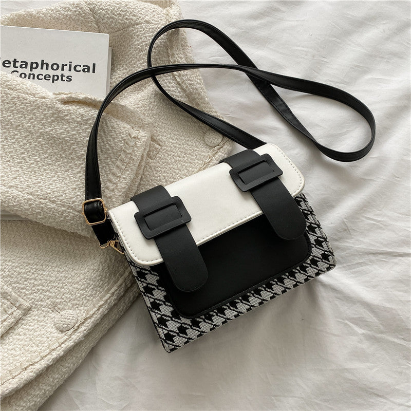 Plaid One-shoulder Messenger Bag variant CJNS139091203CX