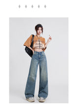 Wide Leg Jeans High Waist Baggy Straight Trousers photo 31