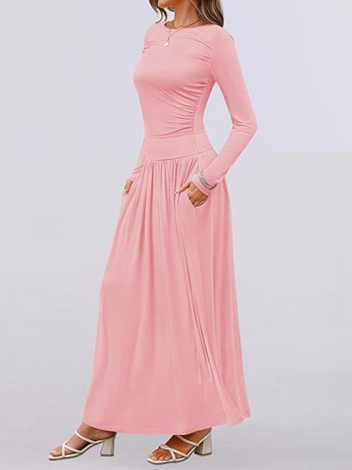 Long Sleeve Maxi Dress Pockets (16)