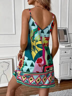 Abstract Print Cami Mini Dress (6)