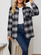 Plaid Button-up Shirt (12)
