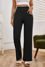 High Waist Wide Leg Pants Pockets (27)