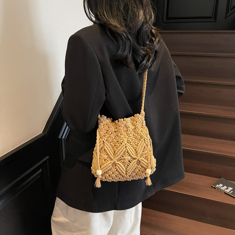Hand-woven Bag Mobile Phone Seaside Beach Vacation photo 2