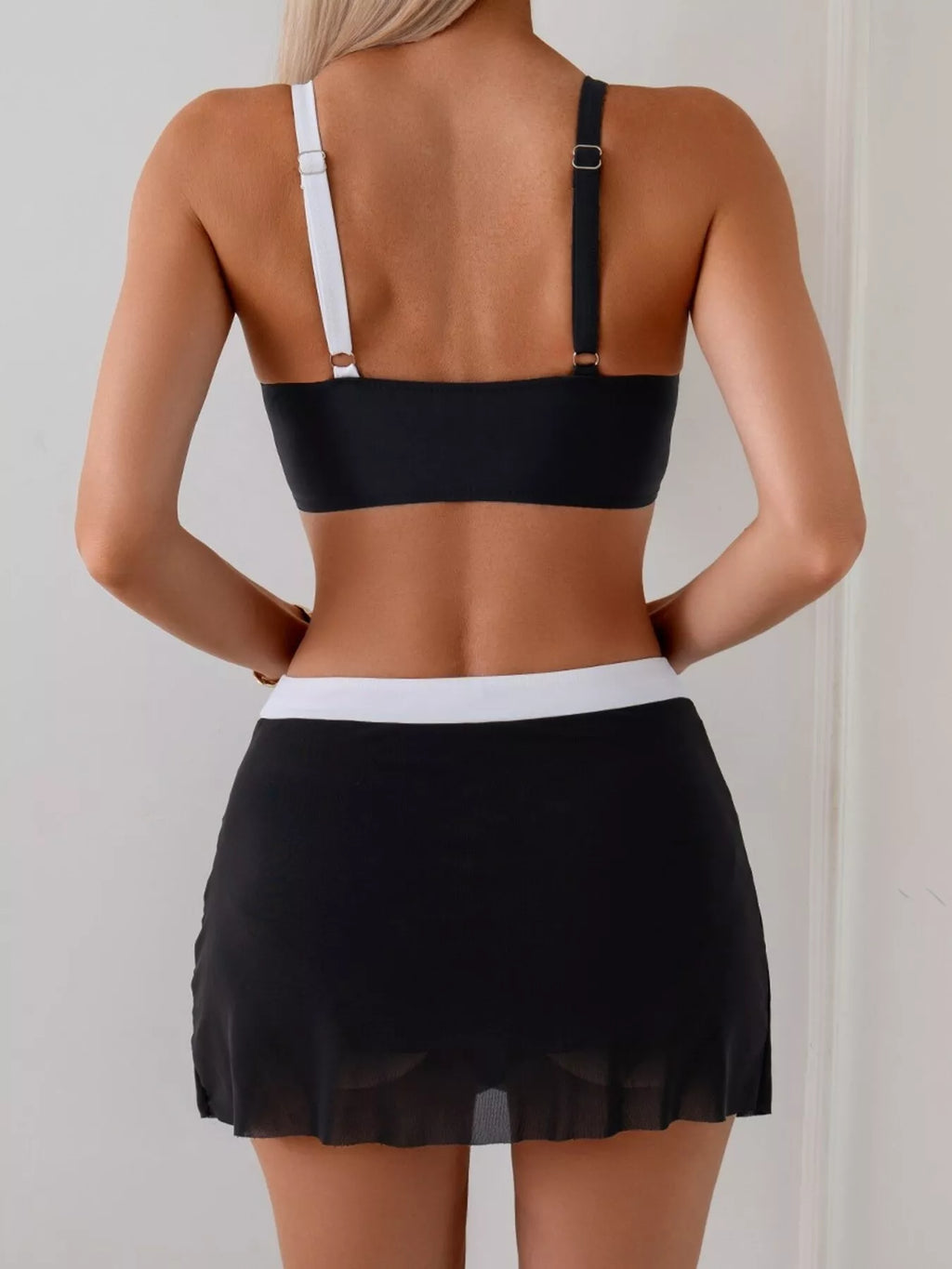 Two Tone Cami Skort Swim Set (4)