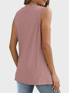 Eyelet Round Neck Tank (30)