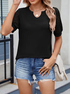 Lace Short Sleeve T-shirt (11)