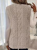 Sherpa Open Front Vest Coat (4)