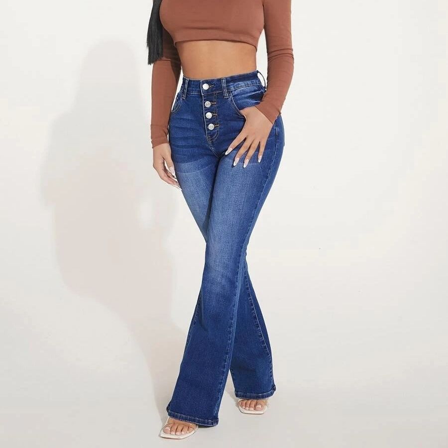 High Waist Stretch Clinch Skinny Jeans photo 3