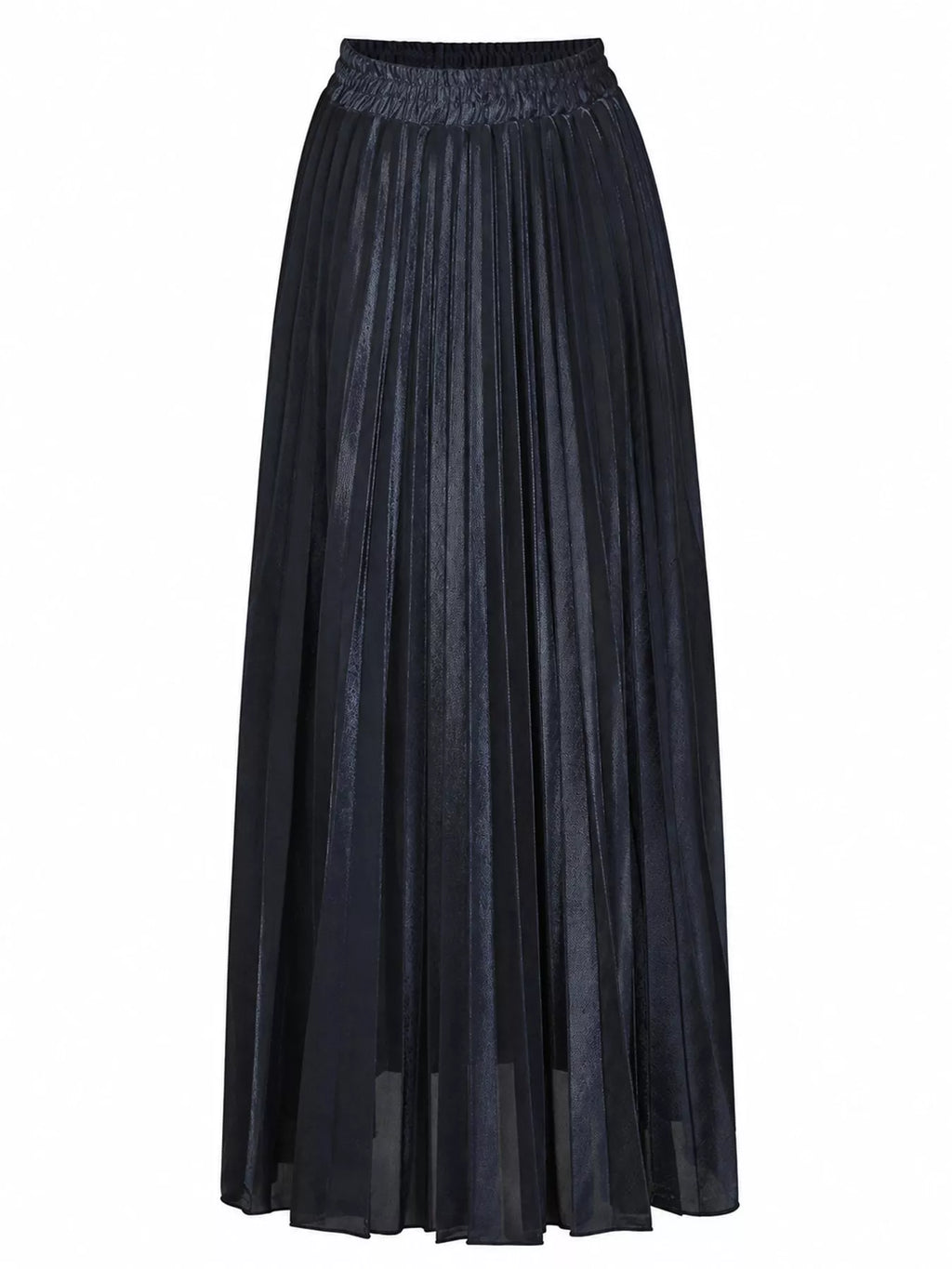 High-waisted Pleated Maxi Skirt (21)
