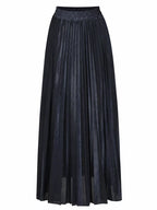 High-waisted Pleated Maxi Skirt (21)
