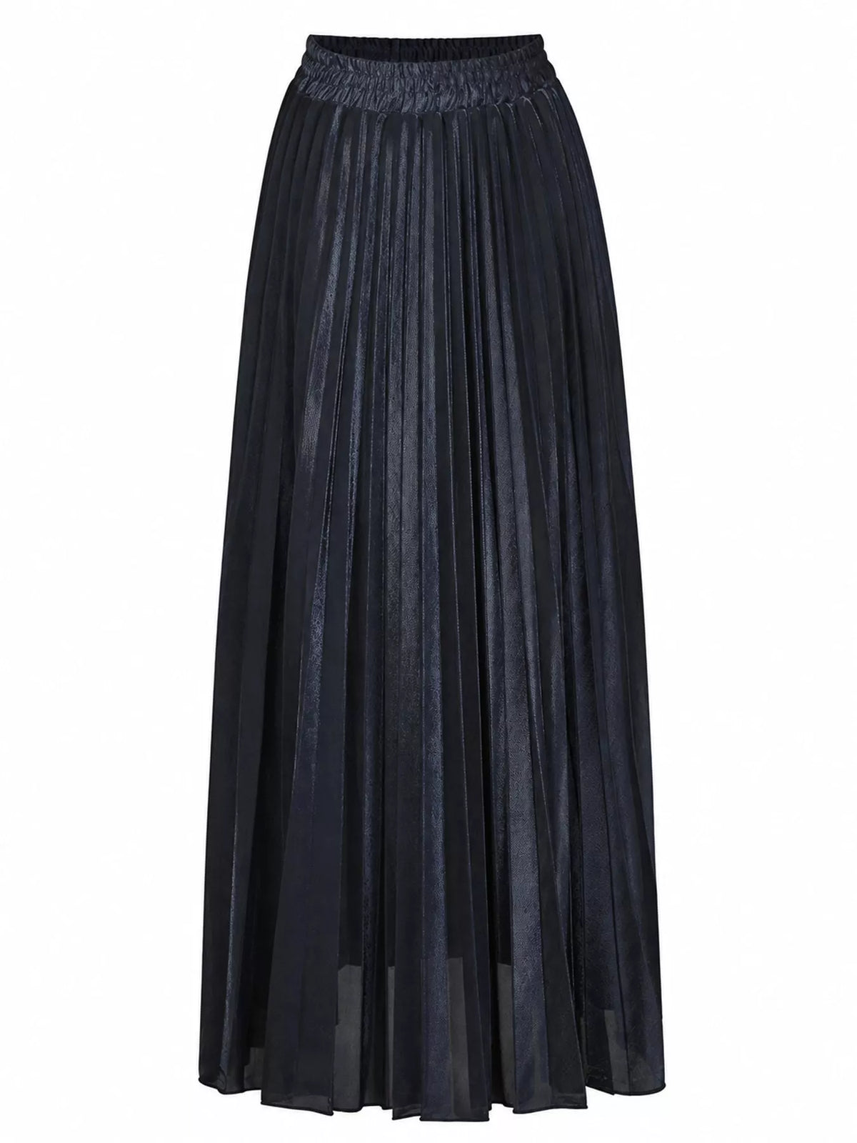 High-waisted Pleated Maxi Skirt (21)