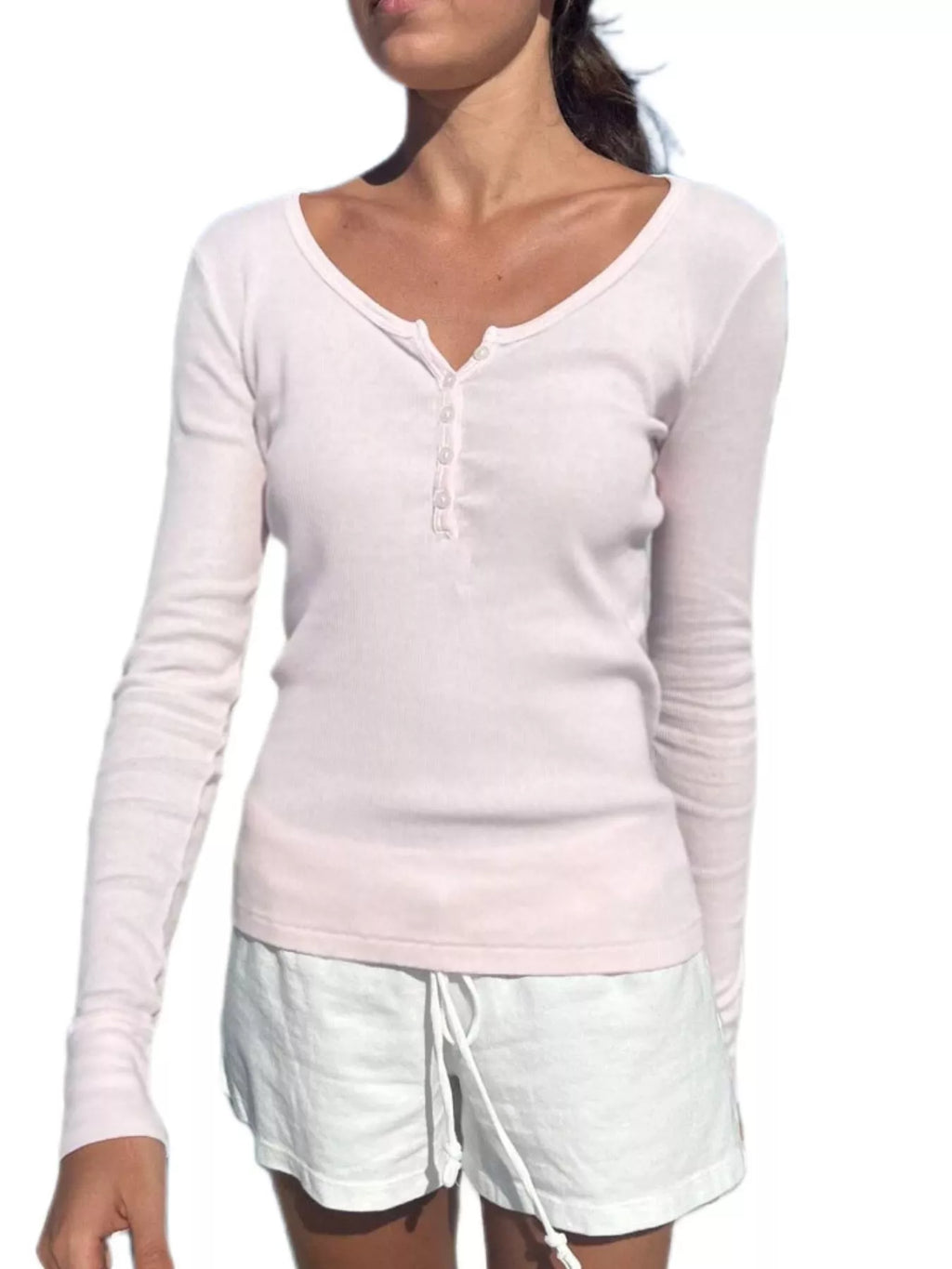 Striped Long Sleeve Henley T-shirt (20)