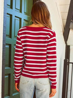 Striped Button-up Cardigan (11)