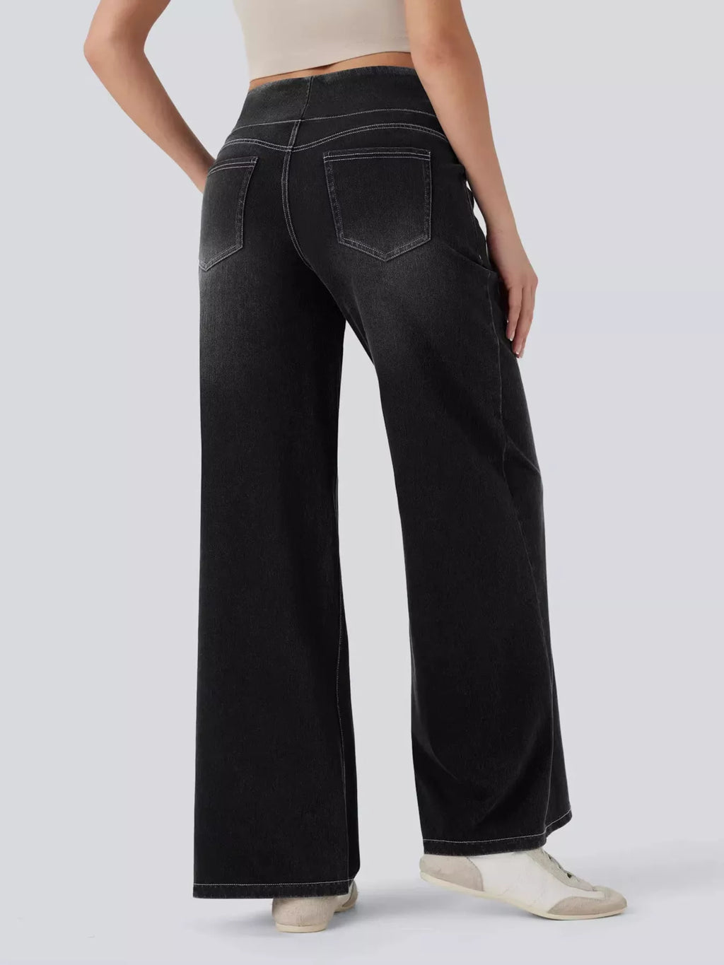 High-waisted Wide Leg Jeans (3)