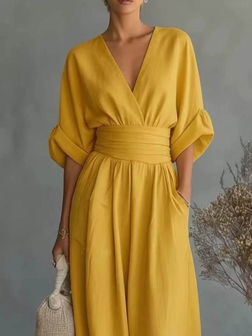 Full Size Half Sleeve Wide Leg Jumpsuit Plus (9)