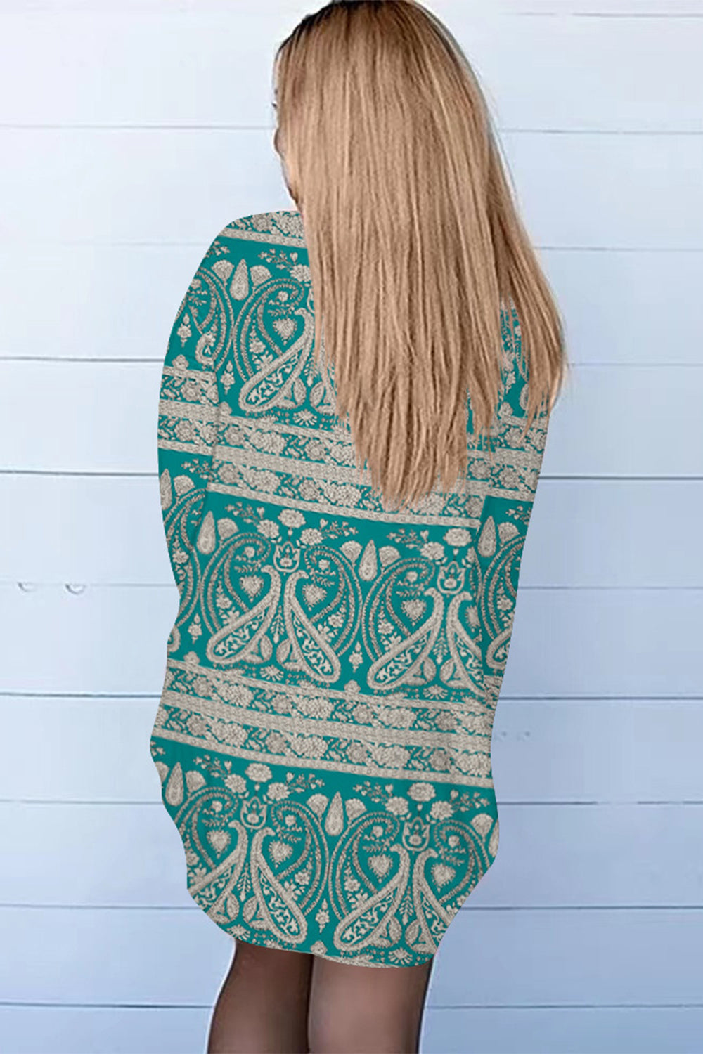 Printed Long Sleeve Cardigan (2)