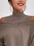 Cold Shoulder Turtleneck Sweater (11)