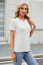 Round Neck Short Sleeve T-shirt (10)