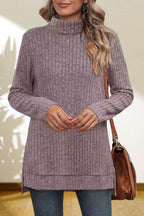 Turtleneck High Low Top (31)