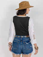 Fringe Lace-up Vest (11)