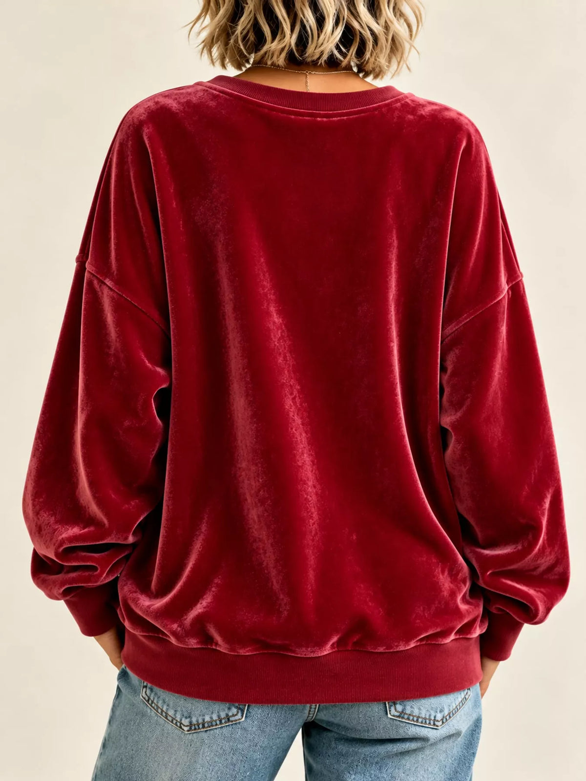 Full Size Crew Neck Drop Shoulder Sweatshirt Plus (14)
