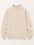 Oversized Mock Neck Long Sleeve Sweatshirt (14)
