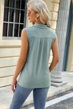 Eyelet Johnny Collar Tank (24)
