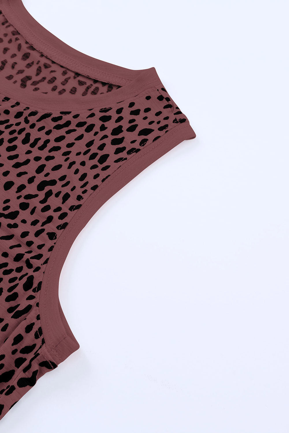 Printed Round Neck Tank Top (7)