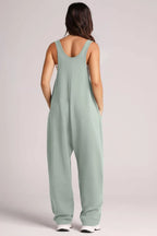 V-neck Wide Strap Overalls (13)