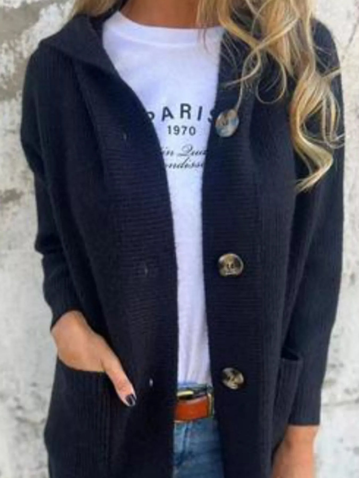 Full Size Button-down Hooded Cardigan Plus (6)
