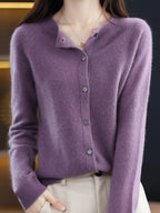 Button-down Long Sleeve Cardigan (20)