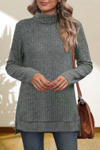 Turtleneck High Low Top (11)