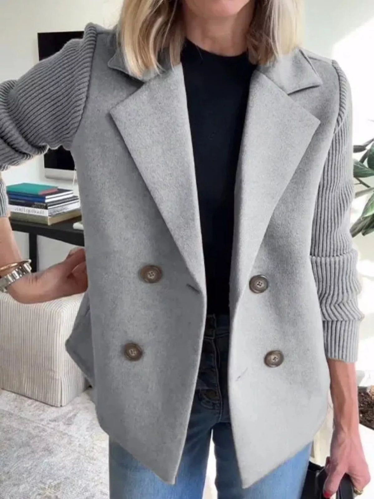 Full Size Knitted Blazer (16)