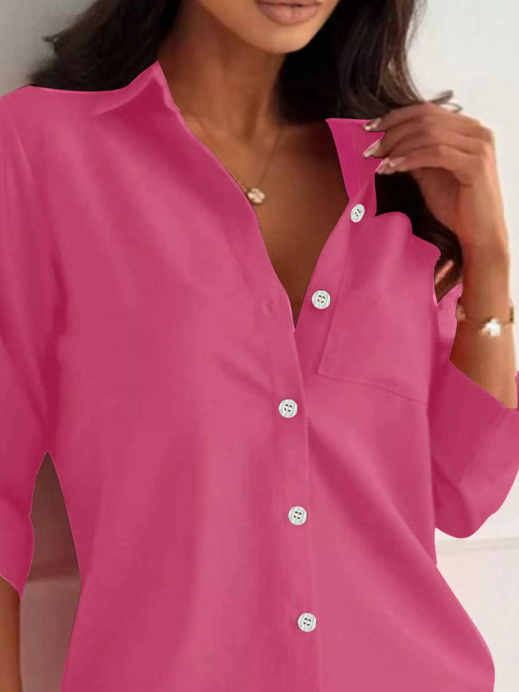 Button-down Roll-up Sleeve Shirt (5)