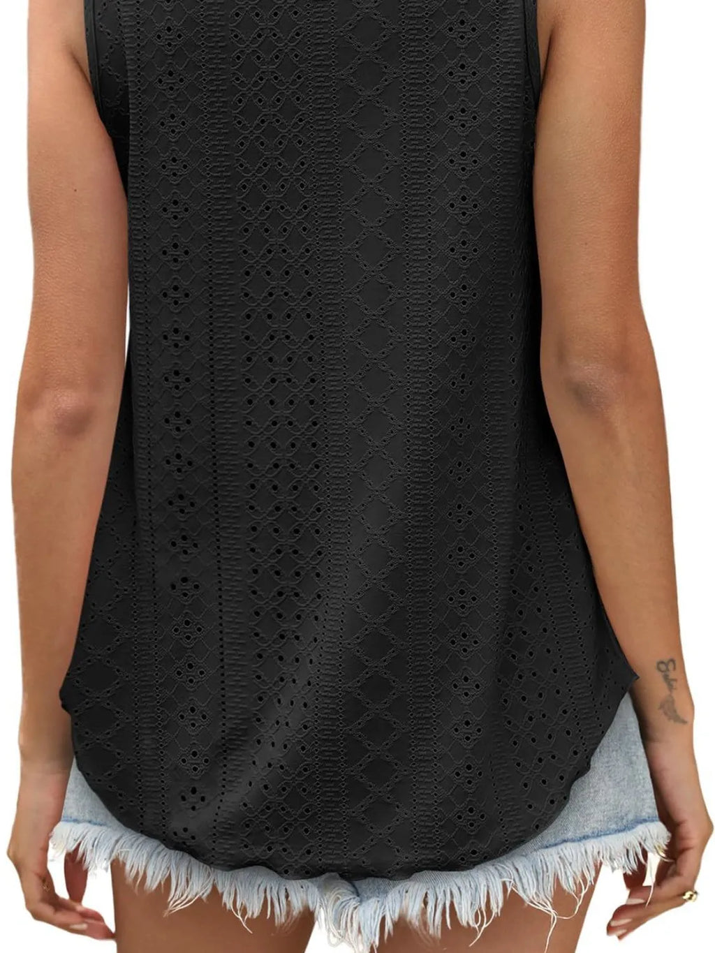 Eyelet Scoop Neck Tank (15)