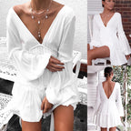 Long Sleeve Lantern Sleeve Dress photo 4