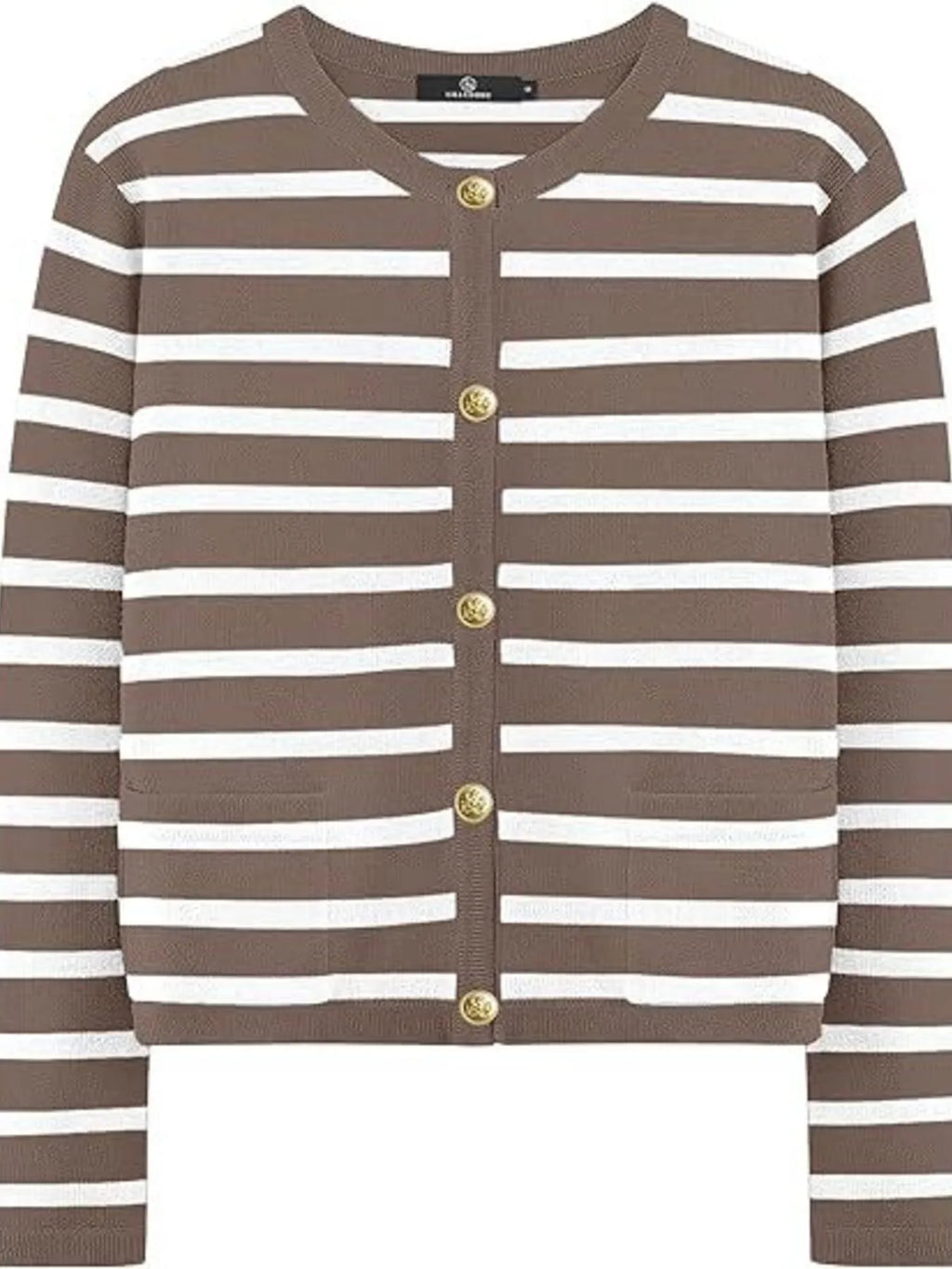 Striped Button-up Cardigan (6)