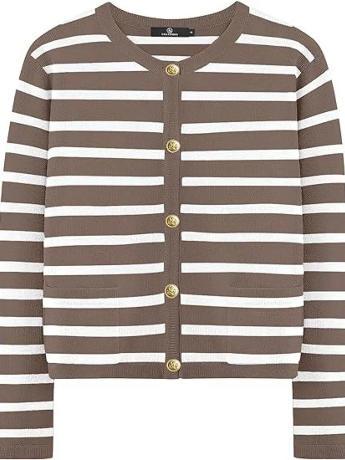 Striped Button-up Cardigan (6)