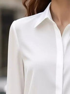Button Down Collared Neck Long Sleeve Shirt (2)