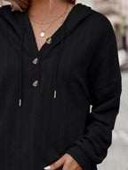 Drawstring Dropped Shoulder Long Sleeve Hoodie (12)