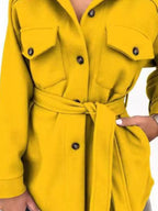 Button-down Tie Waist Coat (10)