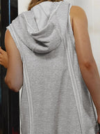 Half Zipped Hooded Sleeveless Romper (12)
