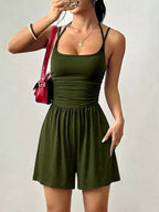 Ruched Spaghetti Strap Romper (22)